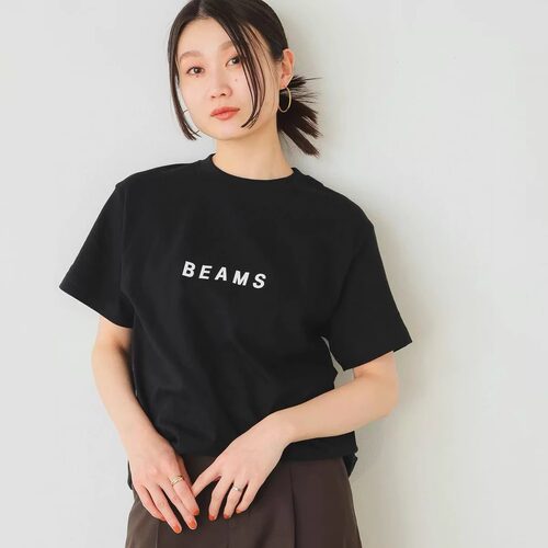 2026SS夏季新品日系beams字母印花经典宽松情侣纯棉短袖T恤衫男女