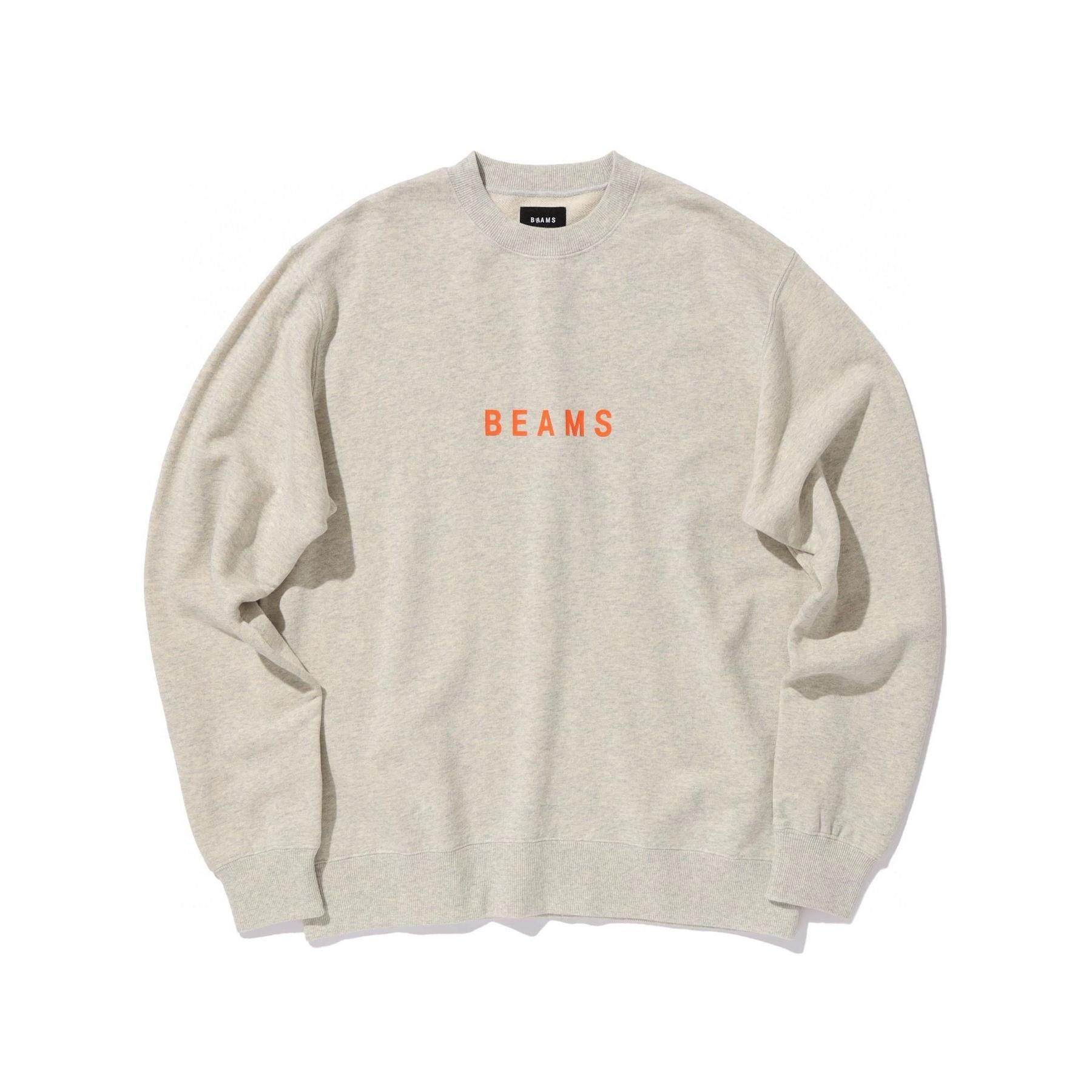 25SS日系春季新款beams boy经典字母印花男女圆领长袖卫衣情侣款