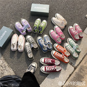 韩国evenstar板鞋 复古潮 男女情侣鞋 百搭经典 糖果色低帮矮帮帆布鞋