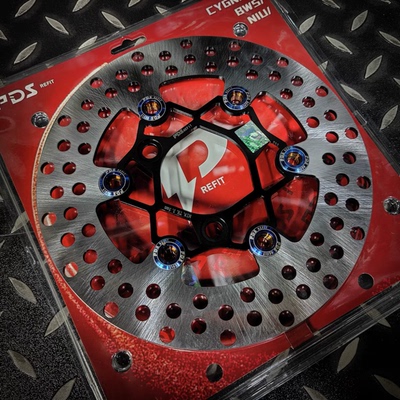 pds黑武士浮动刹车盘裂行125小牛