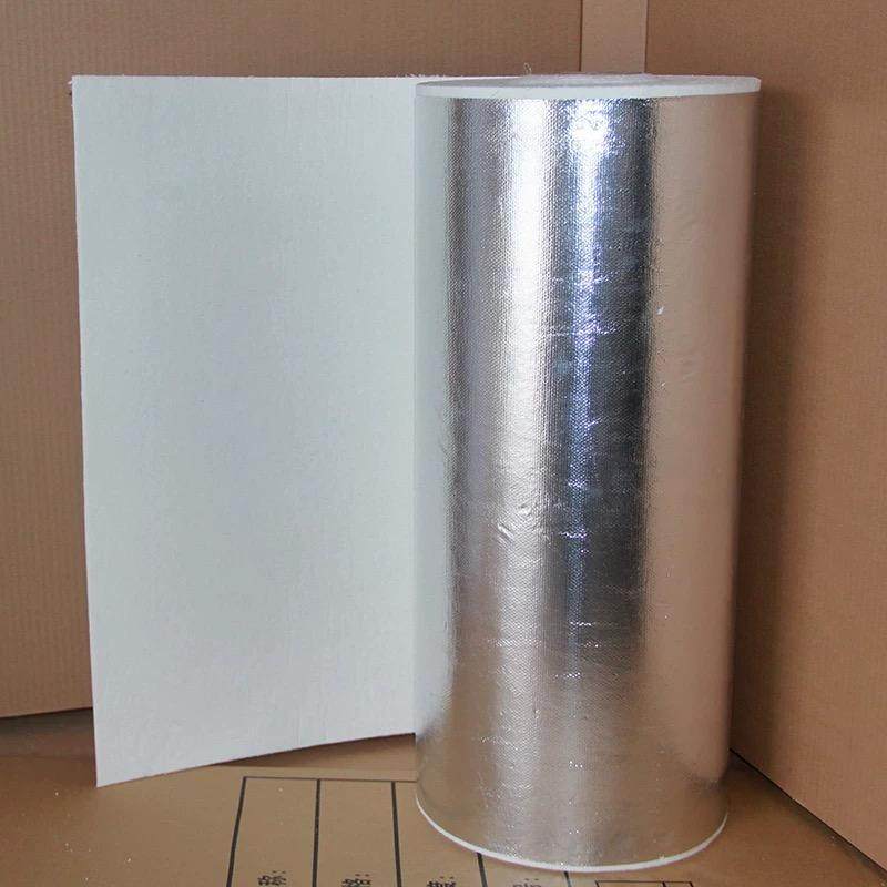 铝箔复合陶瓷纤维纸铝箔隔热垫片厂家定做隔热棉条背胶自粘耐高温