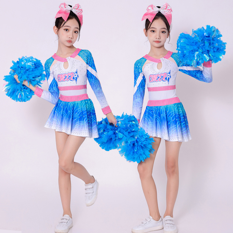 儿童花球啦啦操拉拉队比赛演出服中小学生健身操竞技运动会体操服