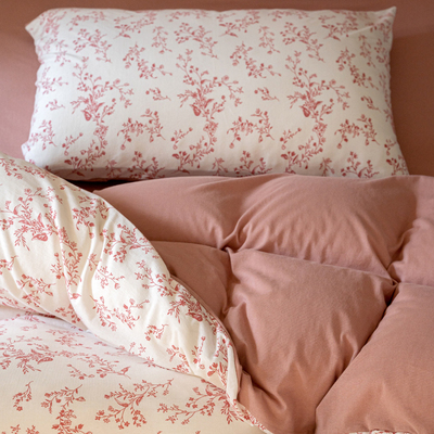 A类母婴级四件套全棉天竺棉法式