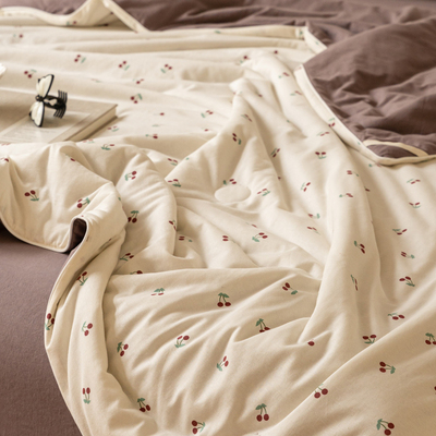 A类全棉天竺棉夏凉被四件套夏被