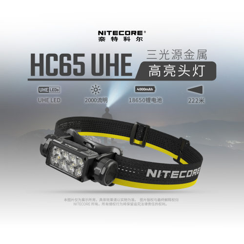 奈特科尔高亮户外头灯强光充电
