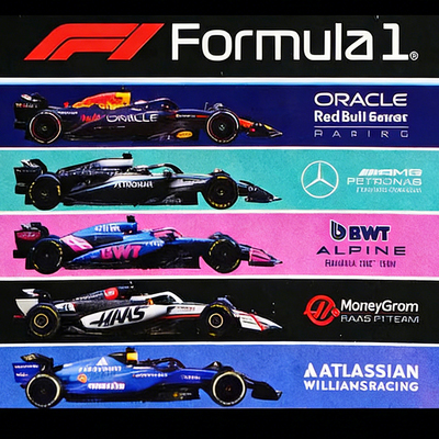 Hotwheels风火轮合金标F1赛车模型红牛车队迈凯伦奔驰新品五连包