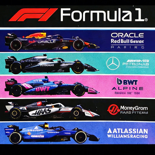 Hotwheels风火轮合金标F1赛车模型红牛车队迈凯伦奔驰新品五连包