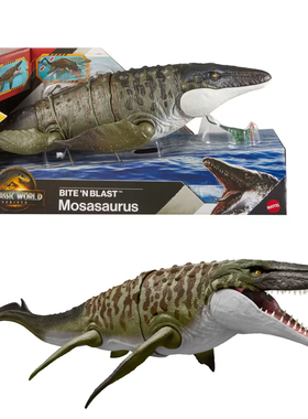 美泰侏罗纪世界4重生电影同款沧龙手办玩具仿真模型成人收藏礼物