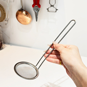 出口日本304不锈钢打沫勺漏勺细网过滤网筛食品级家用厨房滤网