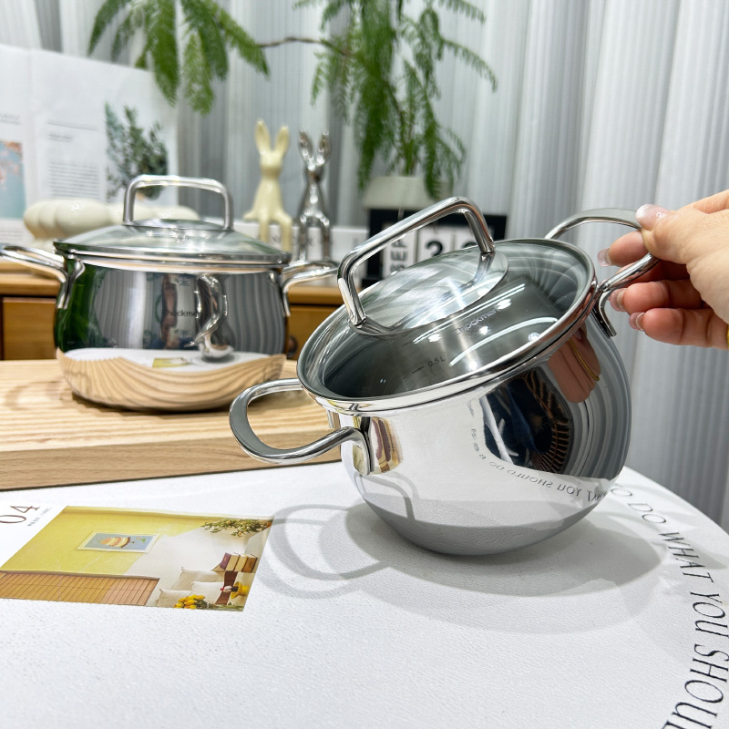 chockmen304不锈钢无涂层辅食锅