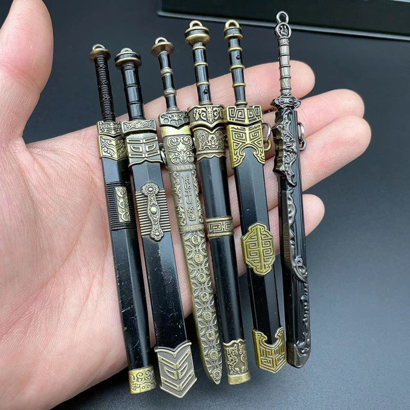 剑小型迷你唐横刀越王剑袖珍古代兵器微型刀剑秦始皇迷你剑超小