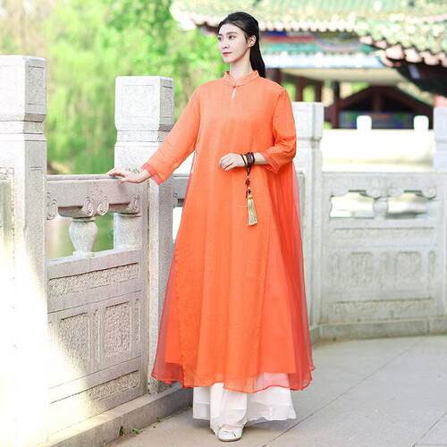 度假风禅意女装中国风改良宽松