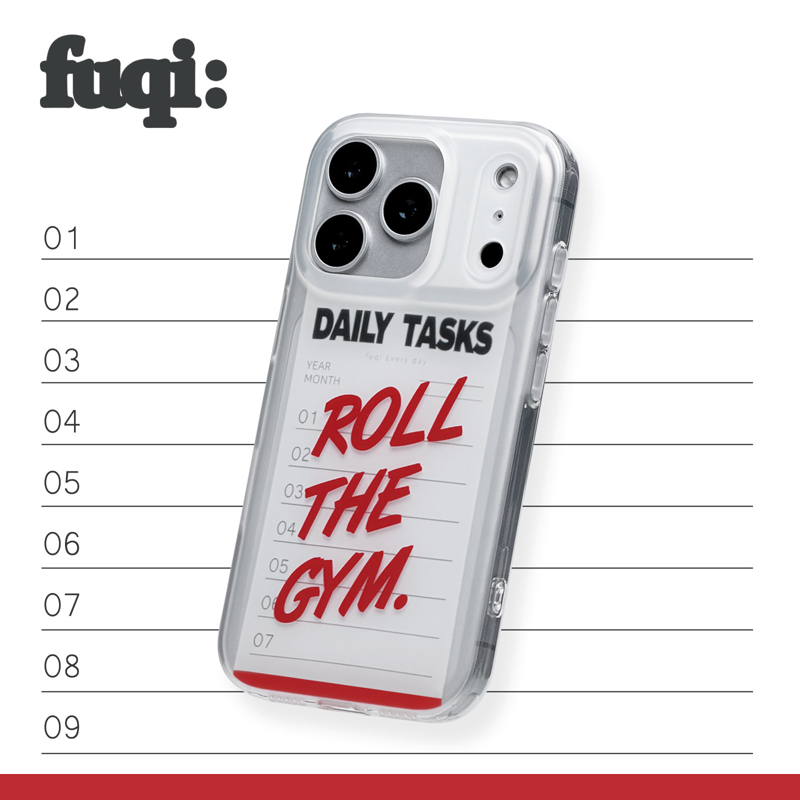 弗气《滚去健身》双层图案苹果16pro手机壳适用iPhone17promax运动风14pm保护套原创设计全包防摔15礼物磁吸