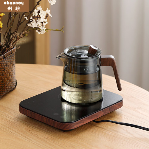 创颐 超薄电陶炉煮茶器套装耐热烧水壶养生壶带过滤煮茶杯家用