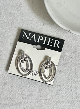 F.I / 日本日系 美式亮色环形高颜值 无耳洞耳夹