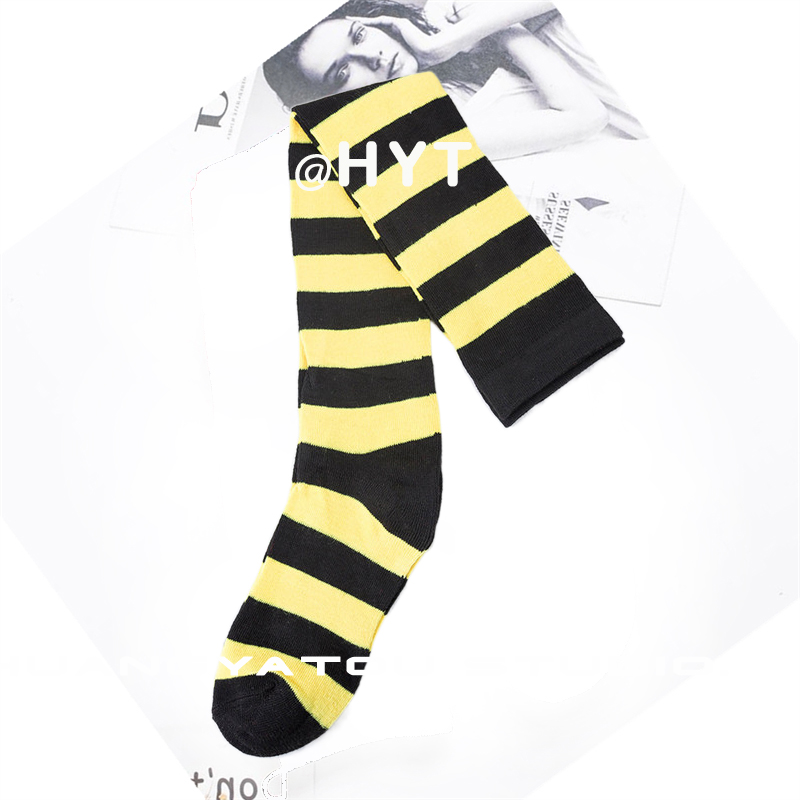 过膝条纹子女高筒棒球网红jk运动