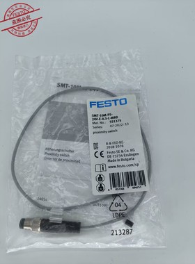 FESTO 551375 费斯托 磁性 接近开关 SMT-10M-PS-24V-E-0,3-L-M8D
