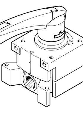 原装FESTO费斯托3488208 旋转式手柄阀 VHER-P-H-B43C-G18 手搬阀