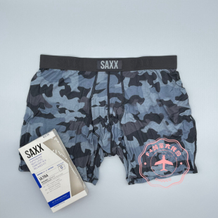 SAXX男士ULTRA柔软平角内裤中腰宽松抗菌排湿透气迷彩加拿大代购