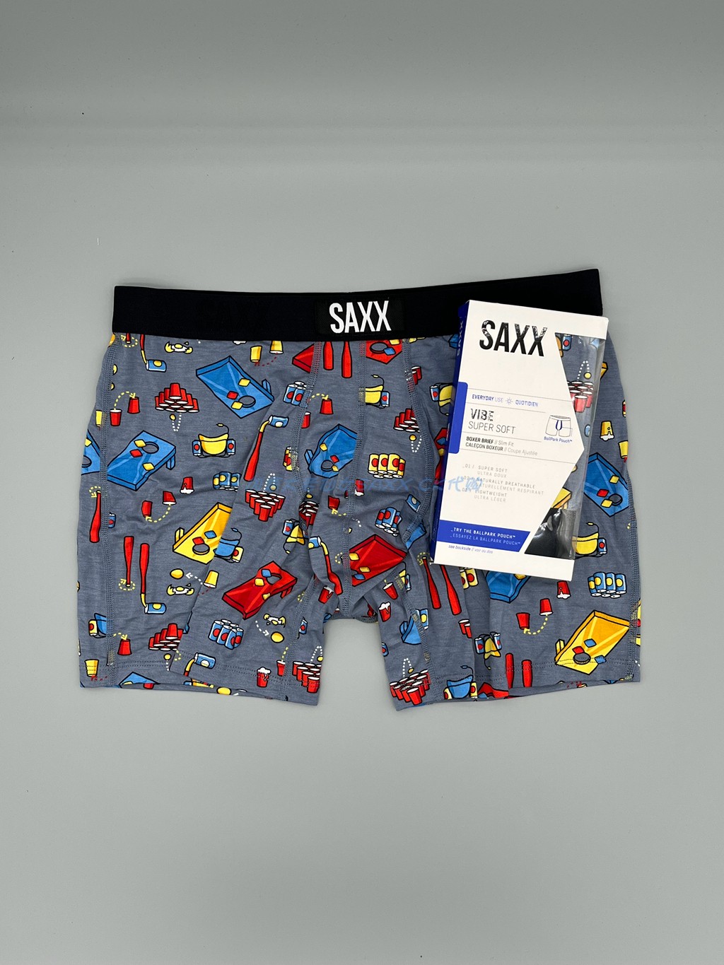SAXX柔软VIBE-OPG男士平角内裤头中腰修身防潮速干爽蛋兜透气代购
