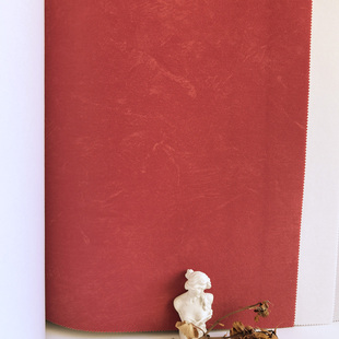 红色天鹅绒暗红无缝墙布客厅卧室背景墙装饰布艺隐约斑驳宫墙红色