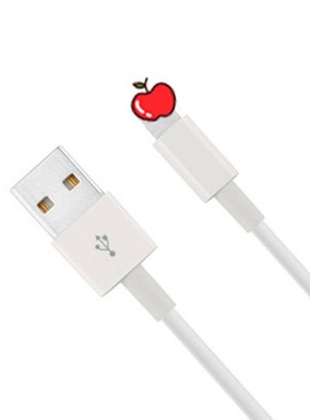 PVC白色2米数据线usb快充手机充电线 适用苹果type c安卓3m加长线