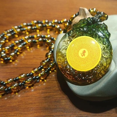 爆款护身吊坠双面楞严全珠链