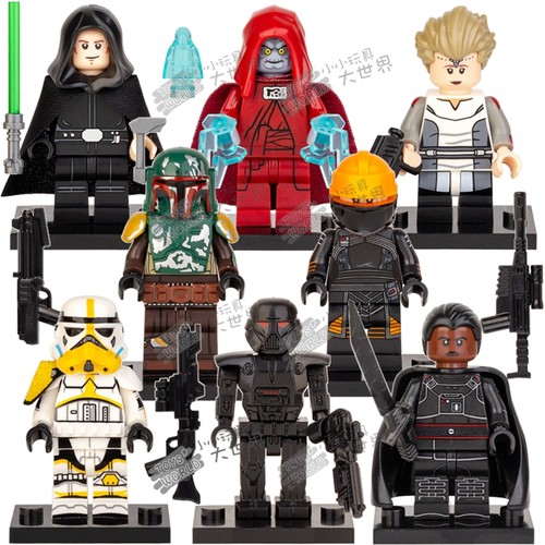 星球大战KT1052波巴费特卢克黑暗士兵拼装积木人仔玩具