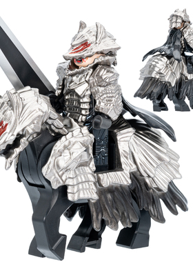 适用乐高剑风传奇格斯嘎子狂战士第三方MOC拼装积木人仔玩具FQ101