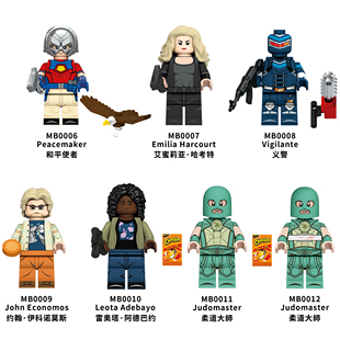 适用乐高DC超级英雄和平使者义警柔道大师拼装积木人仔玩具MB0006