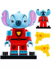 Domestic Four-Armed Stitch, Baymax, Pinocchio, Miguel, Mulan Building Block Figures Toy Km66057