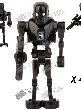 星球大战K2SO安保机器人量产士兵拼装积木人仔玩具66055