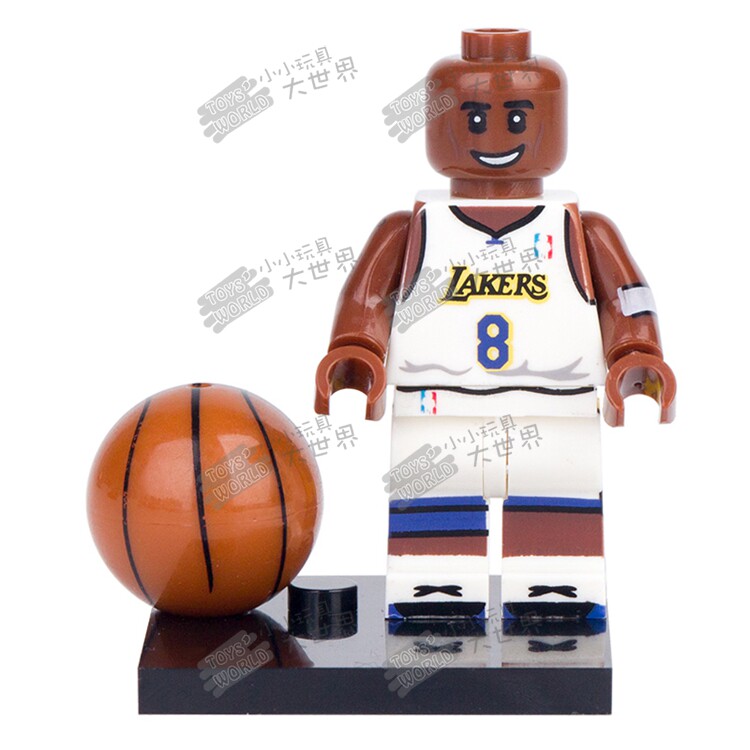 积木人仔KF405科比公牛NBA篮球运动员球星MOC拼装玩具