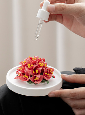 室内香氛家居摆件三角梅陶瓷花香薰礼盒商务活动礼品纪念品送客户