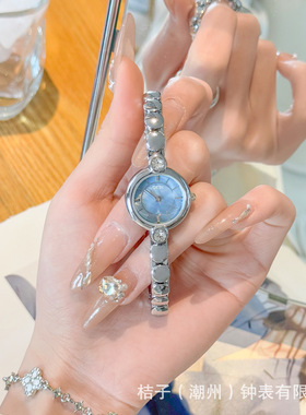 Gedi外贸新款轻奢女款石英手表外贸高级中古风圆形表盘石英62021