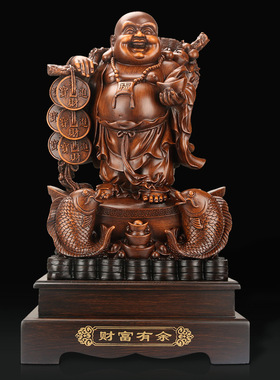 弥勒佛摆件 佛像 家居客厅办公室饰品工艺品创意礼品一件代发