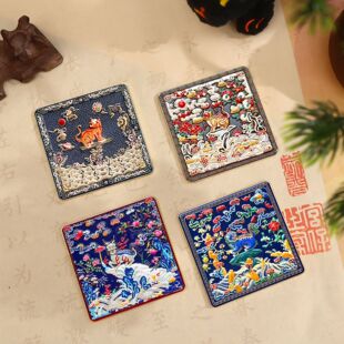 创意文物冰箱贴武官四品猛虎振威官服磁性贴居装饰国潮磁力贴批发