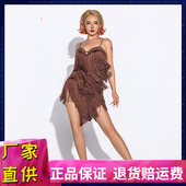 拉丁舞裙高级带钻表演服流苏连衣裙练功服DL389 钟倩儿同款