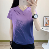 夏速干运动短袖 健身上衣跑步兵乓球羽毛球服 T恤男女休闲透气半袖