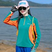 吸湿排汗运动上衣户外徒步登上快干衣 T恤衫 新款 速干衣女弹力长袖