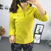 加厚保暖打底衫 探拓秋冬季 立领套头抓绒衣男女情侣户外登山服装