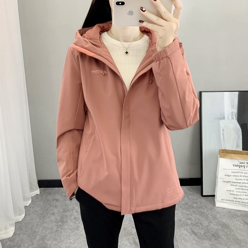 户外冲锋衣女防寒棉服加厚一体2024新款保暖防风防水宽松连帽外套