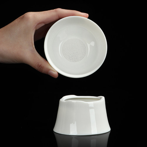 羊脂玉瓷过滤全瓷滤网