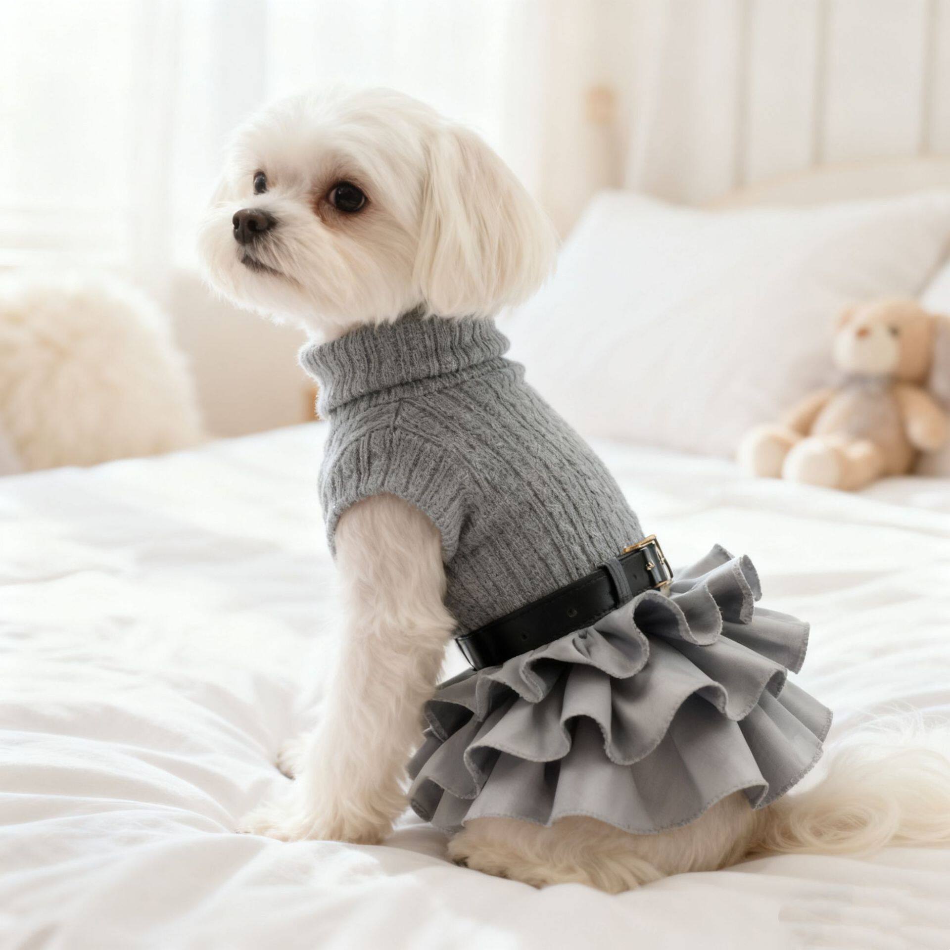 芭菲宠家猫猫狗狗裙子礼服狗衣服毛衣秋冬宠物衣服