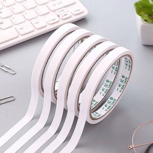 双面胶带高粘度强力棉纸胶带学生手工办公透明超薄手撕纸质胶布