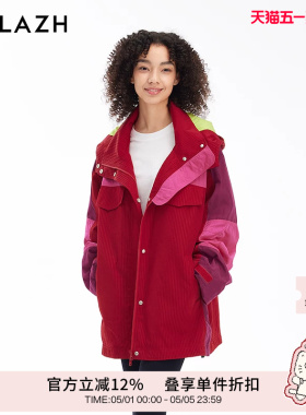 【明星同款】URLAZH有兰新款休闲宽松连帽风衣外套女JM3OW01