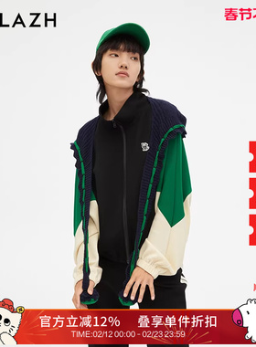 URLAZH有兰新款复古黑色休闲减龄宽松外套女JM3JA03