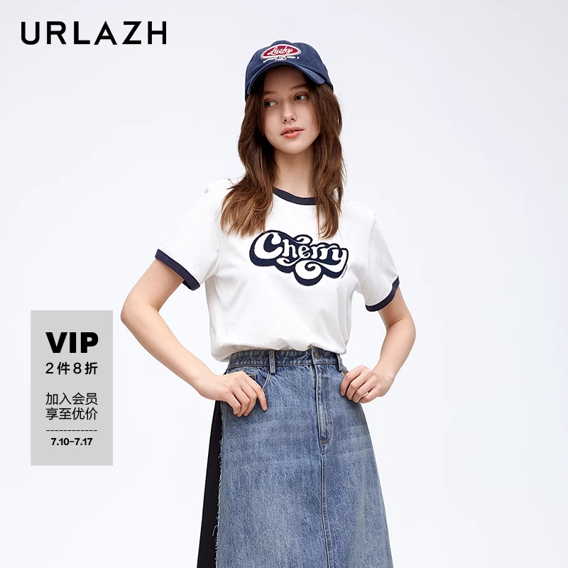 urlazh/有兰简约白色樱桃T