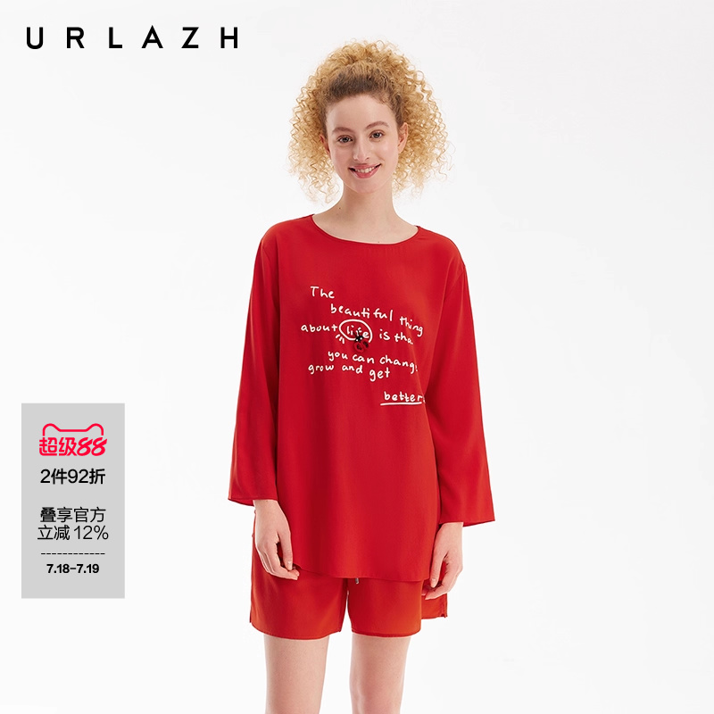 urlazh/有兰番茄红上衣T恤