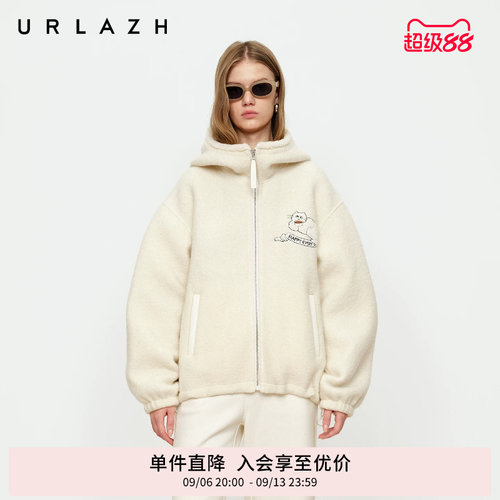 减龄U等等猫咪羊毛大衣外套
